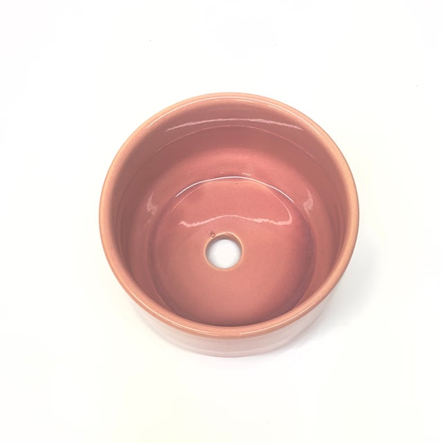 Vintage Mid Century Modern Blush Pink Planters - Group of 3 For Sale In Miami - Image 6 of 8