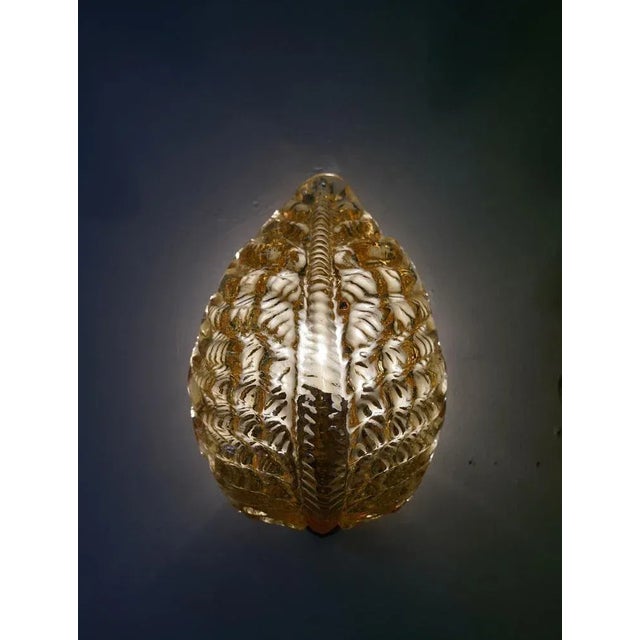 Mid-Century Swedish Wall Lamps attributed to Fritz Kurz for Orrefors, 1940s, Set of 2 For Sale - Image 6 of 7