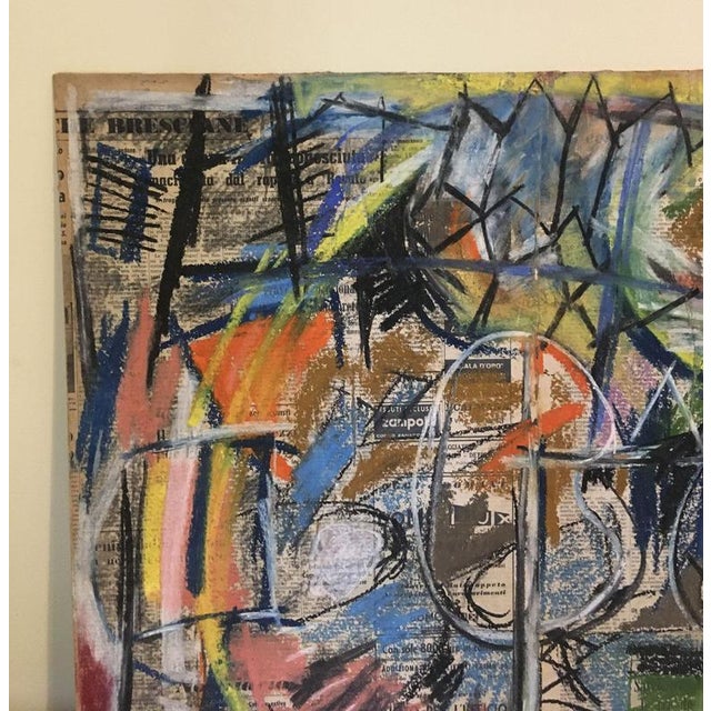 Ermete Lancini, Abstract Collage, 1960s, Mixed Media For Sale - Image 4 of 18
