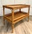 Vintage Bamboo, Rattan & Wicker Two-Tier Console Display Table With Tray Top For Sale - Image 4 of 15