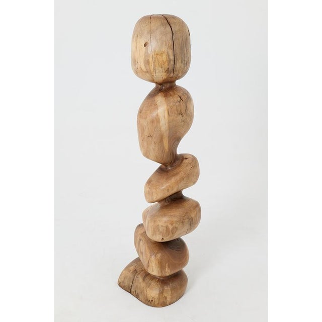 Wood Abstract Sculpture in Walnut by Logniture For Sale - Image 7 of 13