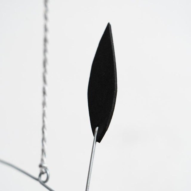 Unknown, Enchanting Dynamics: Iron and Foam Kinetic Sculpture Black in Play, 1990s, Metal For Sale - Image 6 of 16