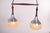 Mid-Century Danish Rosewood, Metal and Glass Dual Pendant Lamp, 1970 For Sale - Image 4 of 11