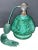 1930s Art Deco Malachite Glass Czechoslovakian Perfume Bottle For Sale - Image 12 of 12