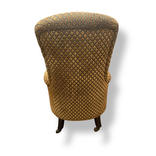 Late 19th Century Late 19th Century Armchair in the Style of Howard & Sons For Sale - Image 5 of 6