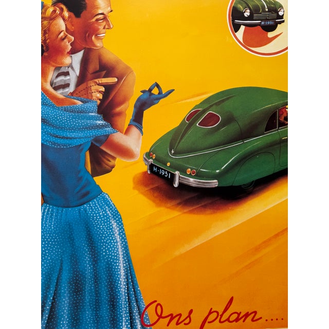 Dark Green Jan Lavies (1902-2005), “Tatraplan” 1951, I.o.v Auto Palace S’ Gravenhage, Copyright Jan Lavies 1992, Printed in Holland. For Sale - Image 8 of 11