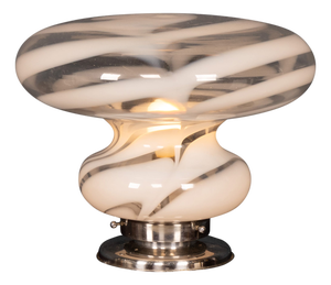 Vintage 20th Century Italian Hand-Blown Murano Glass Table Lamp, 1970s