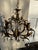 Vintage Hollywood Regency Four Arm Gilt Chandelier Made in Italy For Sale - Image 10 of 12