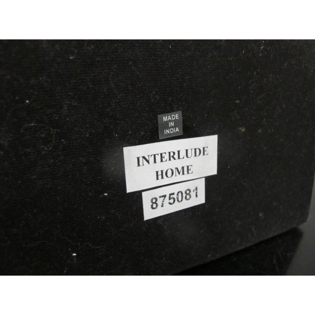 Interlude Home Modernist Twist Metal Sculpture on Marble Base For Sale - Image 11 of 11