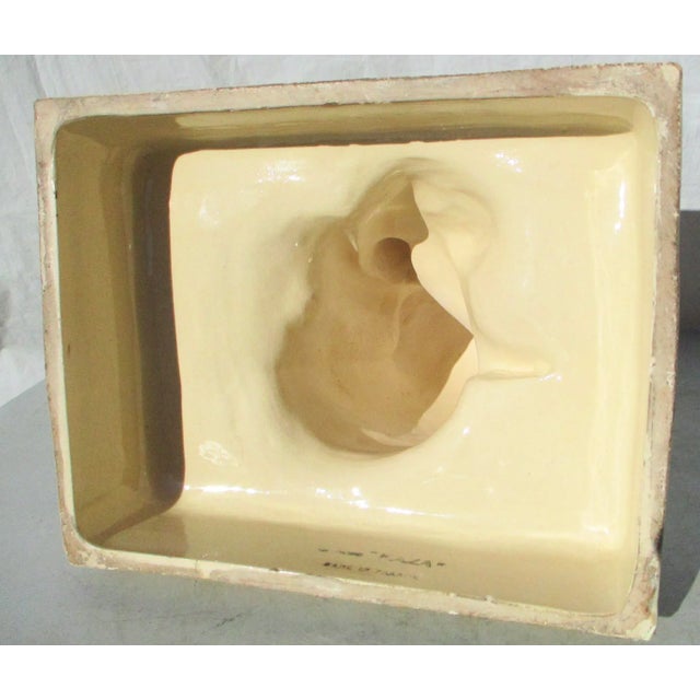 Off-white 1930s Armand Godard French Faience Fortune Teller Figure For Sale - Image 8 of 13