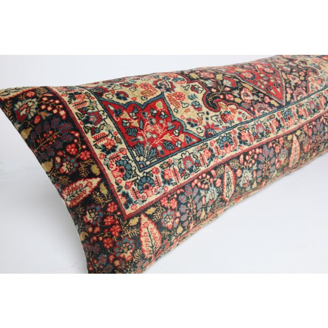 Early 20th Century Decorative Lumbar Pillow Cover - Antique Tribal Persian Cushion Cover -16' X 46'' For Sale - Image 5 of 7