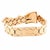 Mid-Century Modern 1940s Retro 18k Rose Gold Honey Comb Buckle Bracelet For Sale - Image 3 of 8