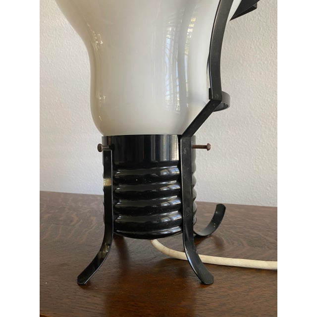 White Monumental Pop Art Light Bulb Floor Lamp in the Style of Ingo Maurer For Sale - Image 8 of 10