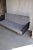 Mid Century Sofa Professionally Reupholstered Professionally reupholstered in grey and black velvet Size 205x85x72