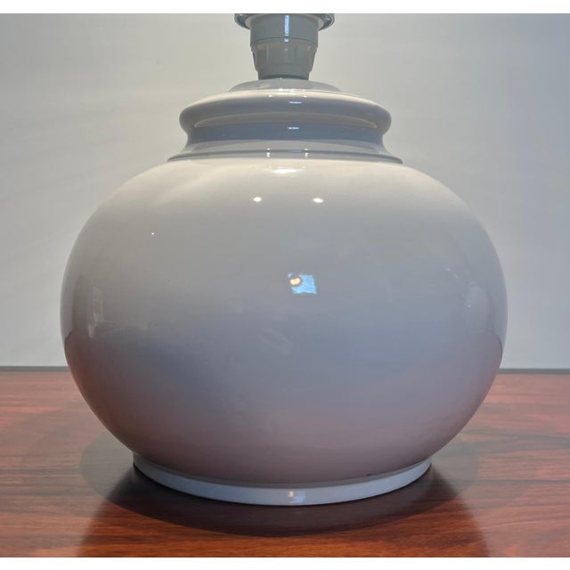 1970s Mid-Century Modern Ceramic lamps - a Pair For Sale - Image 10 of 12