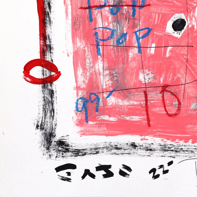 Contemporary Drip Happens - Original Pop Street Art Acrylic Painting on Cardstock by Gary John For Sale - Image 3 of 6