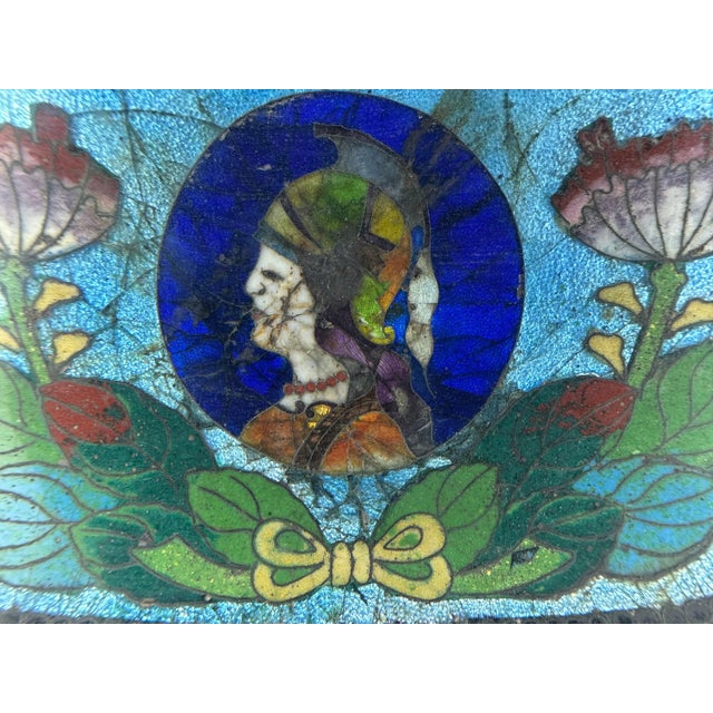Antique Cloisonne Souvenir Trays: Priests of Pallas, Kansas City 1906 For Sale - Image 6 of 9