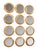 Set of 12 Vintage Round Gilt Italian Mirrors For Sale - Image 16 of 17