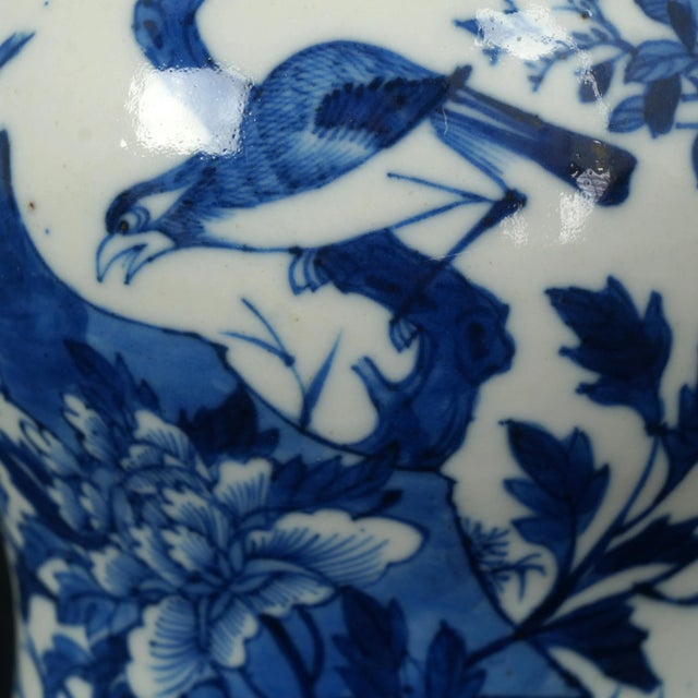 Late 19th Century Chinese Ginger Jar Bird Motif 19th Century For Sale - Image 5 of 13