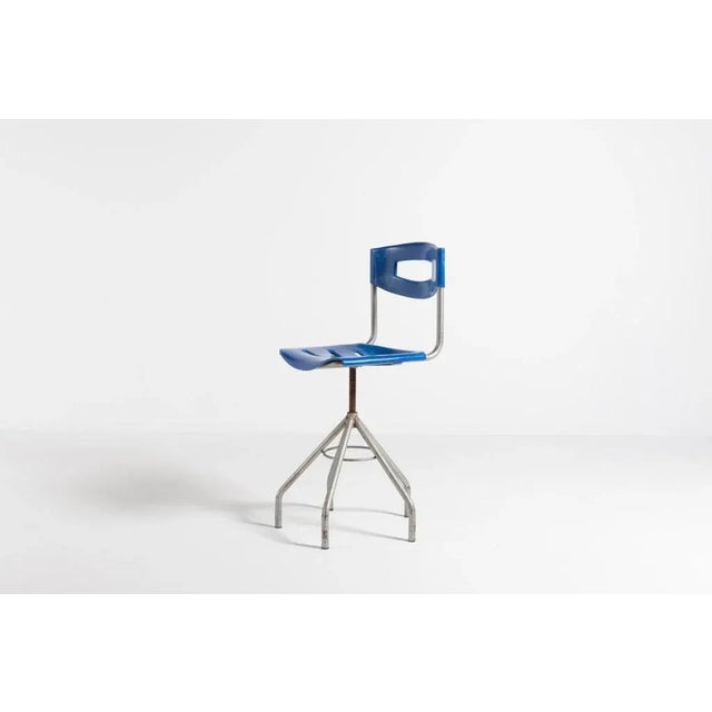 Vintage Industrial Stool For Sale - Image 6 of 16