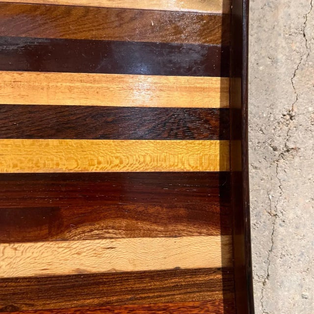 1970s Don S. Shoemaker Service Tray, Exotic Woods, Señal, Mexico, 1970s For Sale - Image 5 of 15