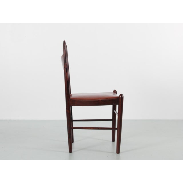 Brown Scandinavian Teak Side Chairs, 1960s, Set of 4 For Sale - Image 8 of 18