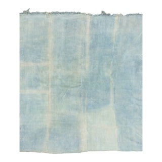 Light Blue Squre Vintage Cotton Kilim Rug For Sale