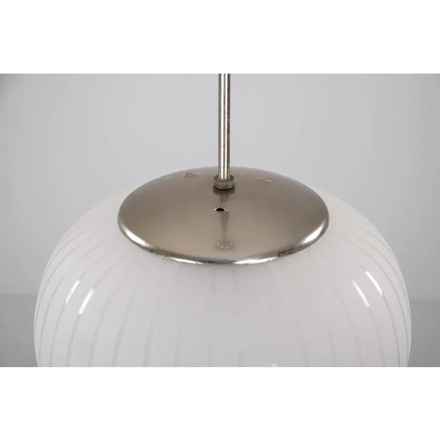 Glass Swedish Glass Ceiling Lamp, 1940s For Sale - Image 7 of 10