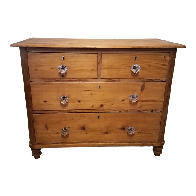 Late 19th Century Antique English Pine Chest of Drawers Chairish