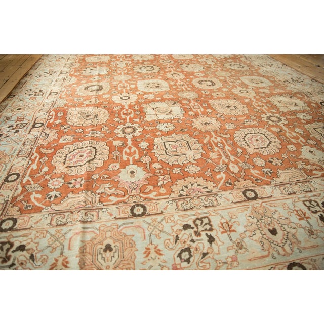 Vintage Distressed Tabriz Carpet - 9'5" X 12'6" For Sale - Image 10 of 12
