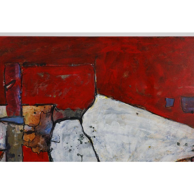Wood Roeland Peperkamp, Untitled, 1990s, Oil on Canvas For Sale - Image 7 of 12