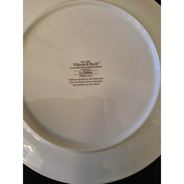 Villeroy & Boch Late 20th Century Villeroy & Boch Collector Plate “Le Ballon" Porcelaine Luxembourg/ Mercier For Sale - Image 4 of 4