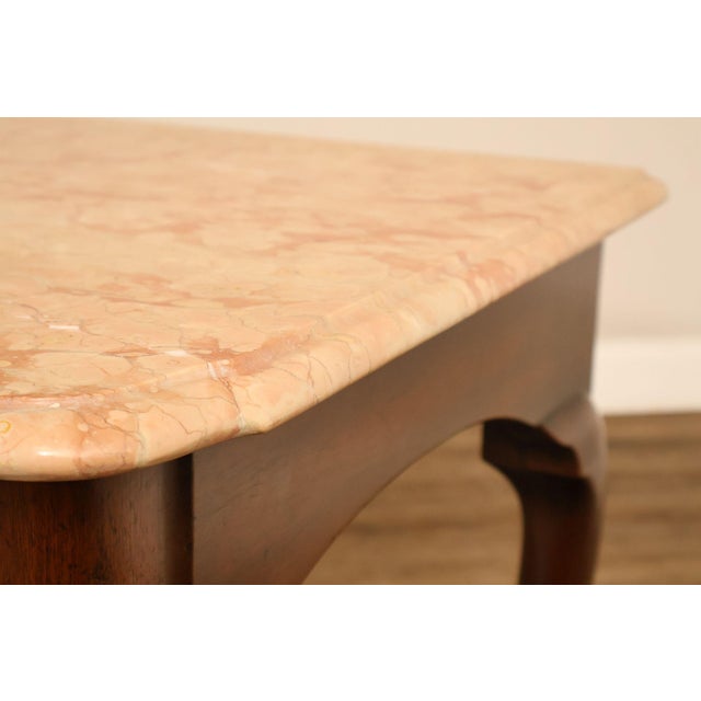 Kittinger Colonial Williamsburg Marble Top Mahogany Server For Sale - Image 10 of 18