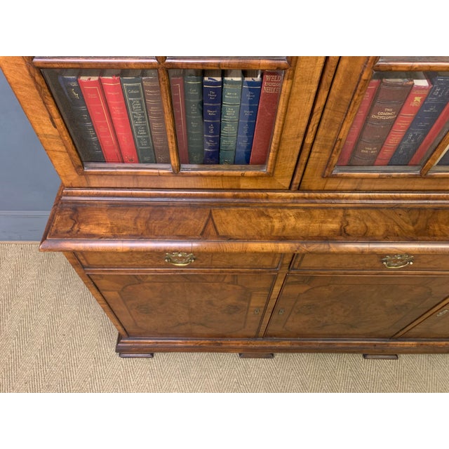 Burr Walnut Bookcase from Waring & Gillow, 1910 For Sale - Image 17 of 18