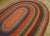 Textile 1930s Multicolor Folk Art Antique Oval American Braided Rug 6'10" X 9'2" Cotton Carpet For Sale - Image 7 of 15