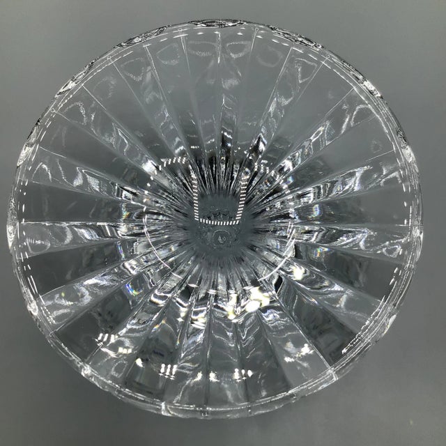 Transparent French Fluted Stem Bretagne Water Goblets-Set of 12 For Sale - Image 8 of 12