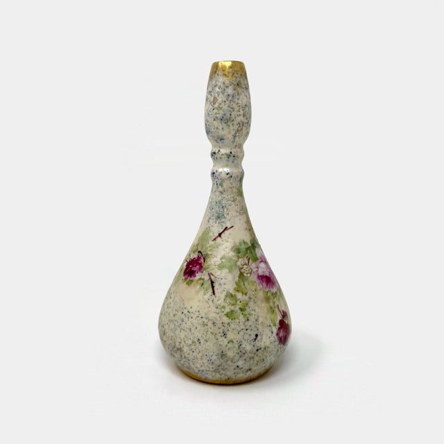 Up for your consideration is a stunning, authentic antique porcelain bud vase crafted by the renowned Ernst Wahliss...