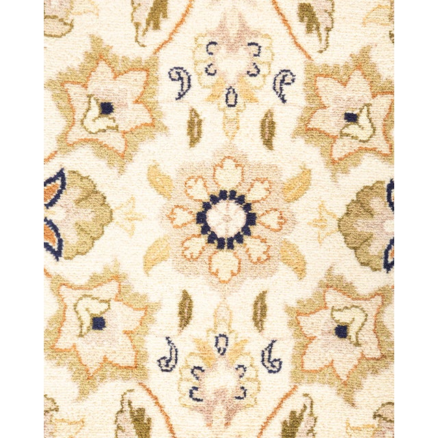 Traditional Mogul, One-of-a-Kind Hand-Knotted Area Rug - Ivory, 9' 3" x 12' 5" For Sale - Image 3 of 8