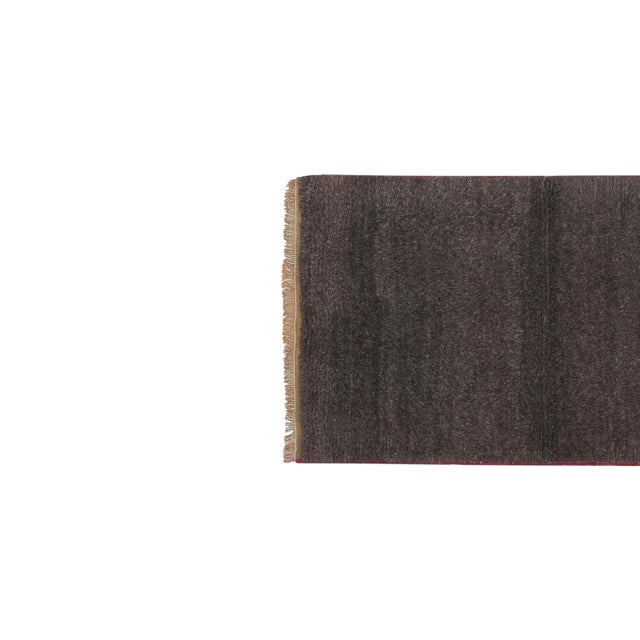 Mid-Century Modern Vintage Turkish Tulu Rug 2'4'' X 6'12'' For Sale - Image 3 of 12