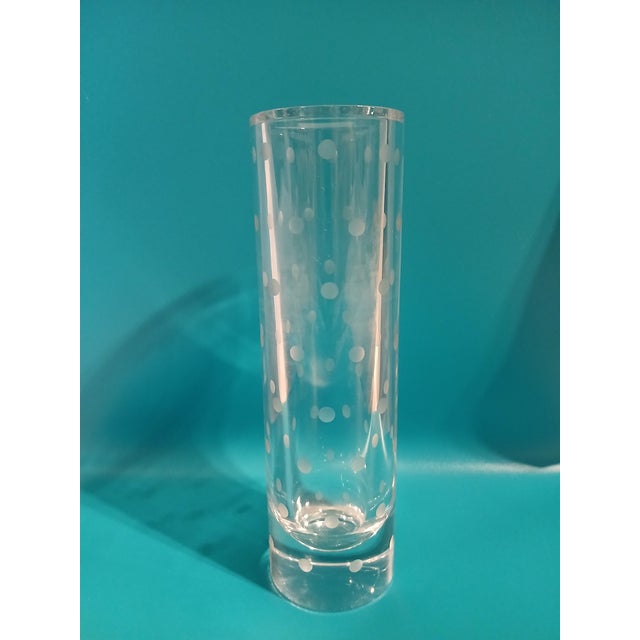 Transparent Kate Spade 7" Dot Bud Vase For Sale - Image 8 of 8