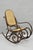 Vintage Mid Century Modern Thonet Style Bentwood & Cane Rocker Rocking Chair (A) For Sale - Image 11 of 18