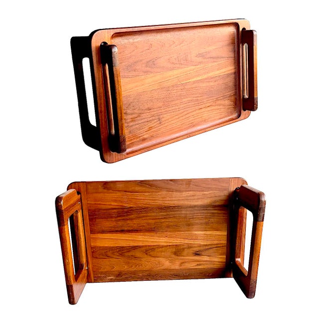 Dansk Vintage Teak Wood Breakfast/Laptop Tray Designed by Jens H. Quistgaard for Dansk For Sale - Image 4 of 11