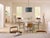 2020s Studded Bistro Dining Table, White Washed Wood For Sale - Image 5 of 6