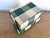 1990s Green and White Fabric Check Lidded Box For Sale - Image 6 of 6