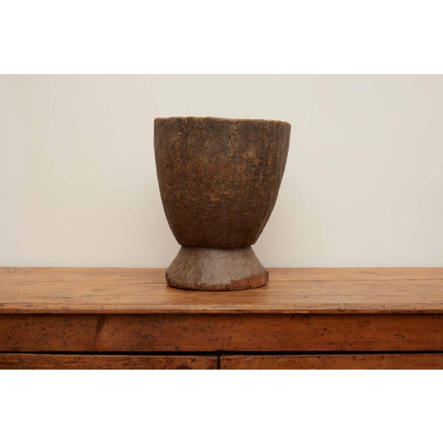 Small 19th Century European Wood Mortar For Sale - Image 9 of 9