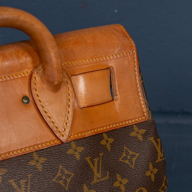 Metal Steamer Trunk in Monogram Canvas from Louis Vuitton, France, 1980s For Sale - Image 7 of 18