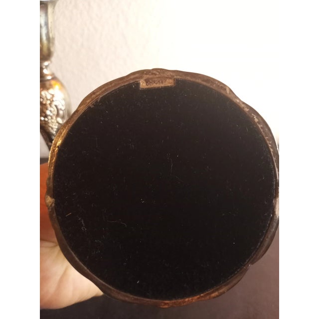 These are STUNNING Godinger Baroque 8" Silverplated Candle Stick Holders Set of 2. Procured at auction BOX 27