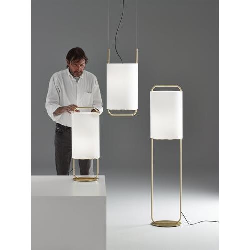 Metal Mid-Century Alistair T Suspension Lamp in Steel & Glass from Jordi Veciana For Sale - Image 7 of 9