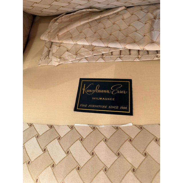 Textile 1970s Rare Kunzelmann Set of MCM Chairs (2) Very Fine Condition For Sale - Image 7 of 7