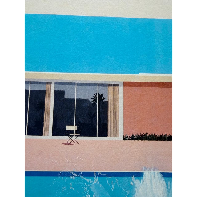 David Hockney, "A Bigger Splash", 1967, Forty Years of Modern Art Exhibition at the Tate London, Copyright David Hockney, Printed in Uk For Sale - Image 14 of 16